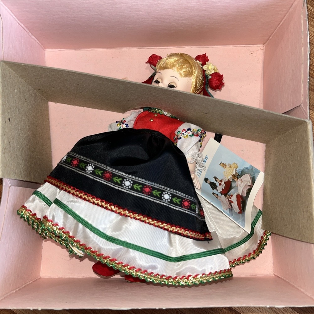 Vintage Madame Alexander World ‎ 8" Doll Poland in Box Never Removed